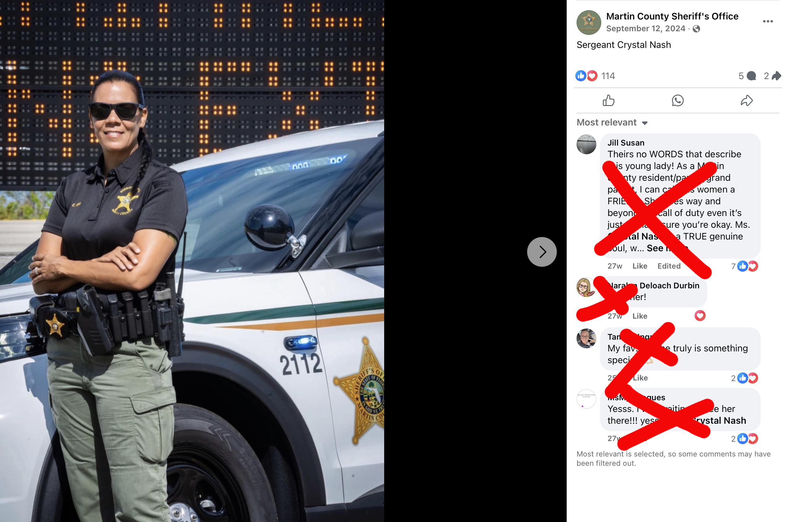 Martin County Sheriff's Office image of Sergeant Crystal L. Nash