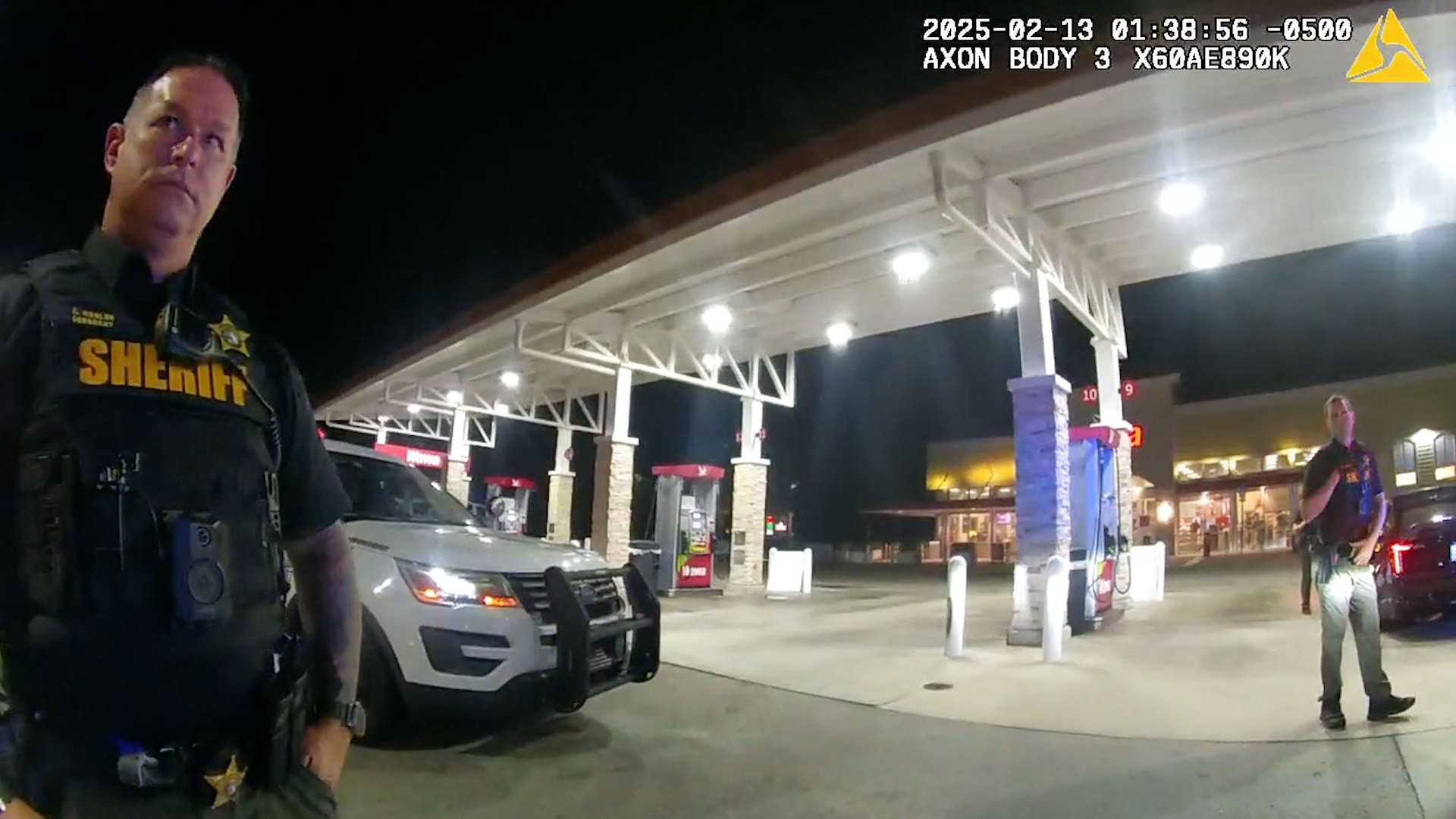 Supplied body-camera still of Henry Christopher Mogler at the Martin County traffic-stop scene