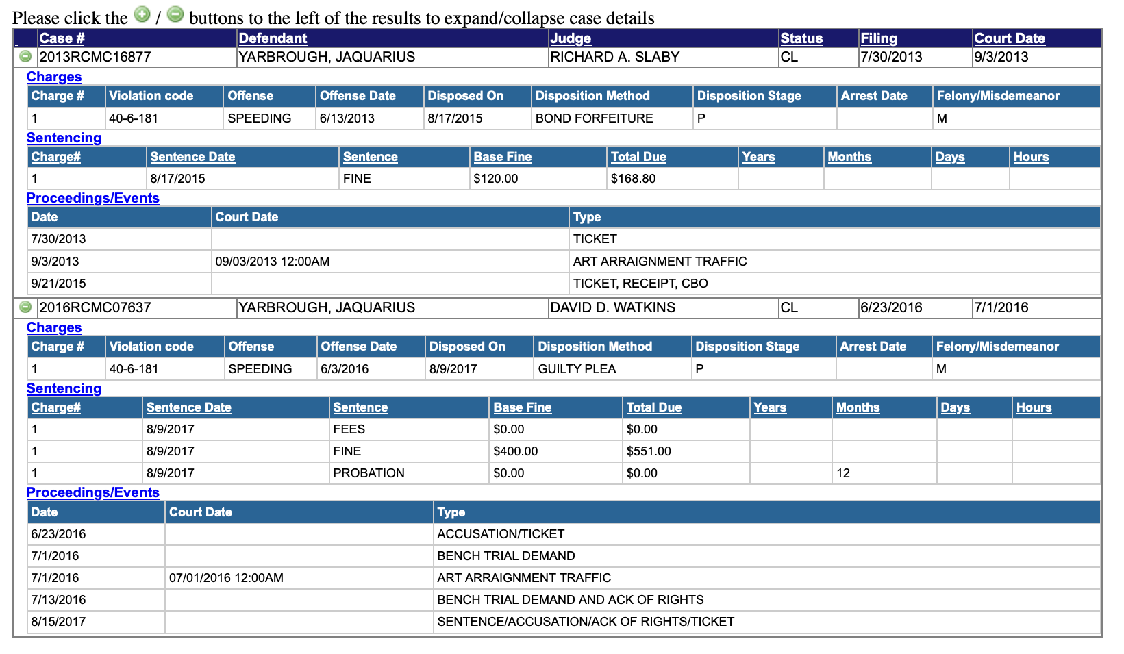 Supplied court docket image associated with Jaquarius Yarbrough