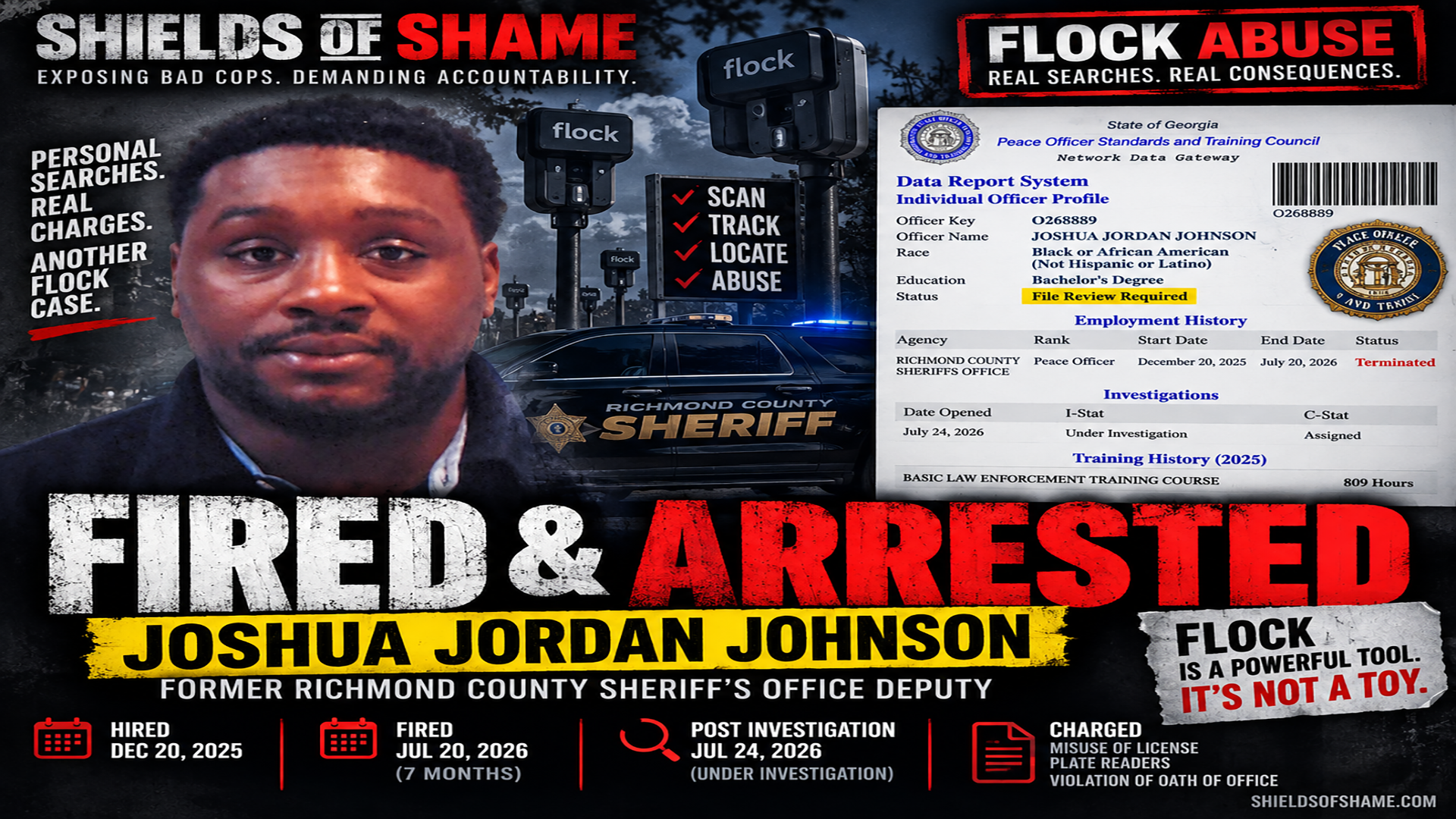 Joshua Johnson investigation graphic