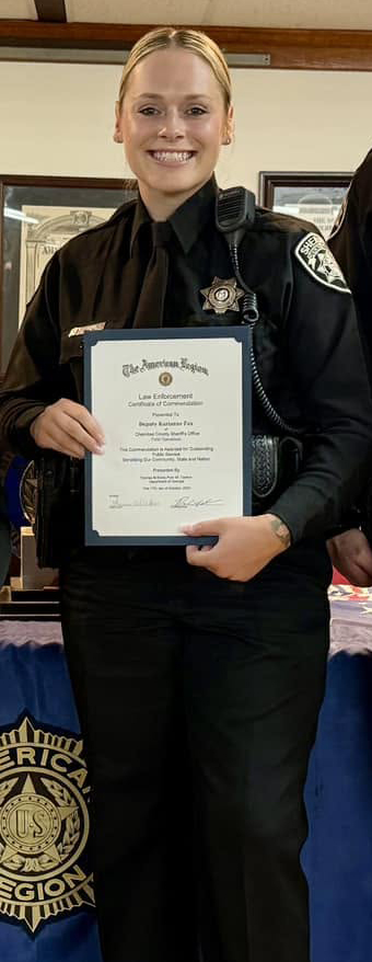 Kerrianne Patricia Fox, Cherokee County Sheriff's Office
