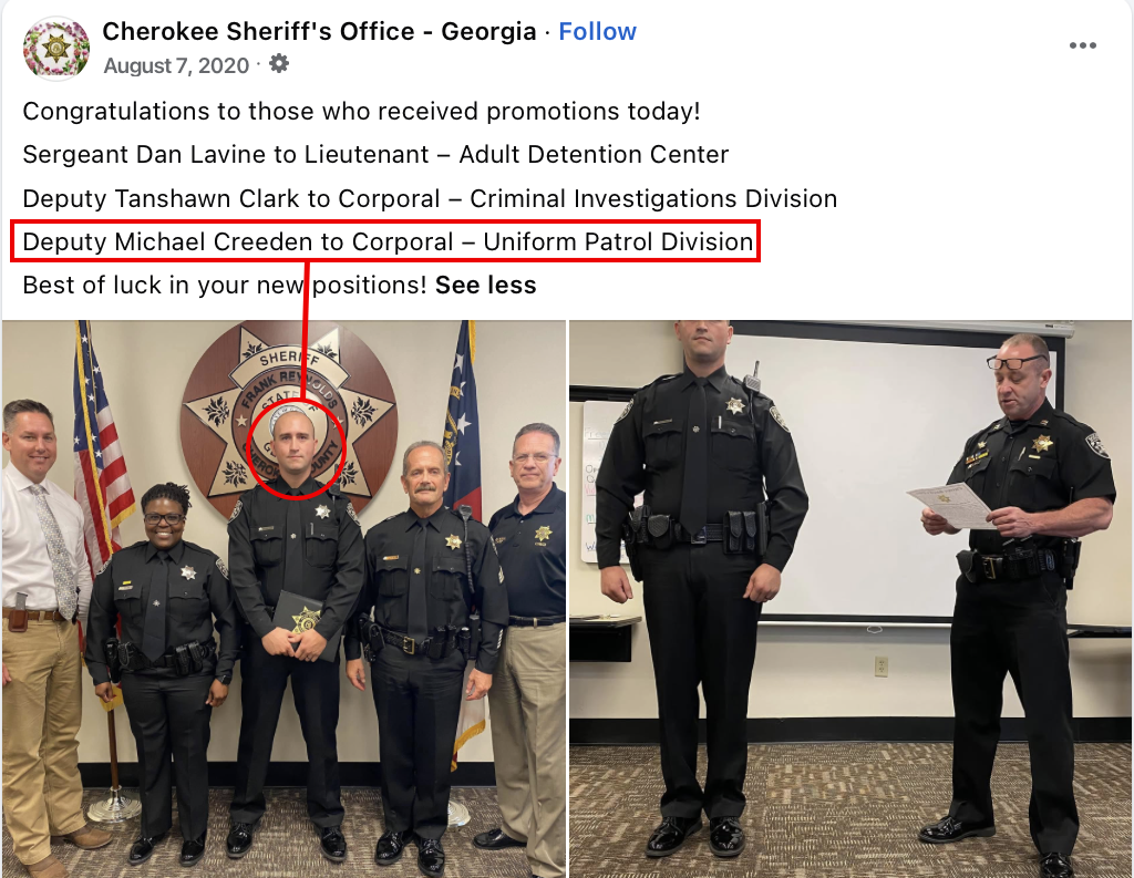 Cherokee Sheriff's Office supplied graphic