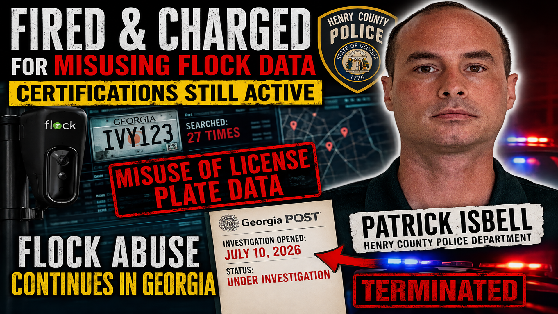 Patrick Lee Isbell Henry County Police Flock misuse case thumbnail