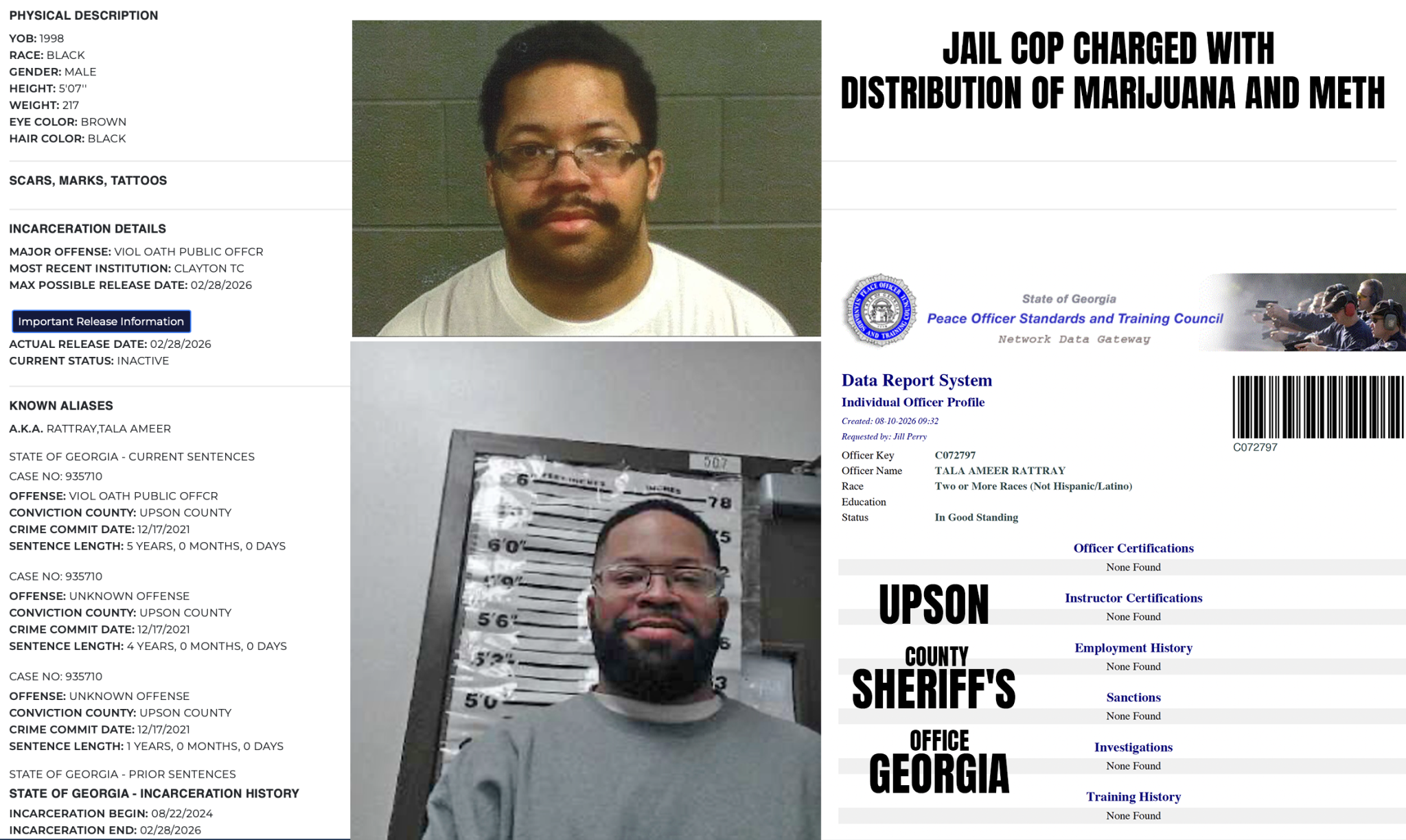 Tala Ameer Rattray Upson County jail case