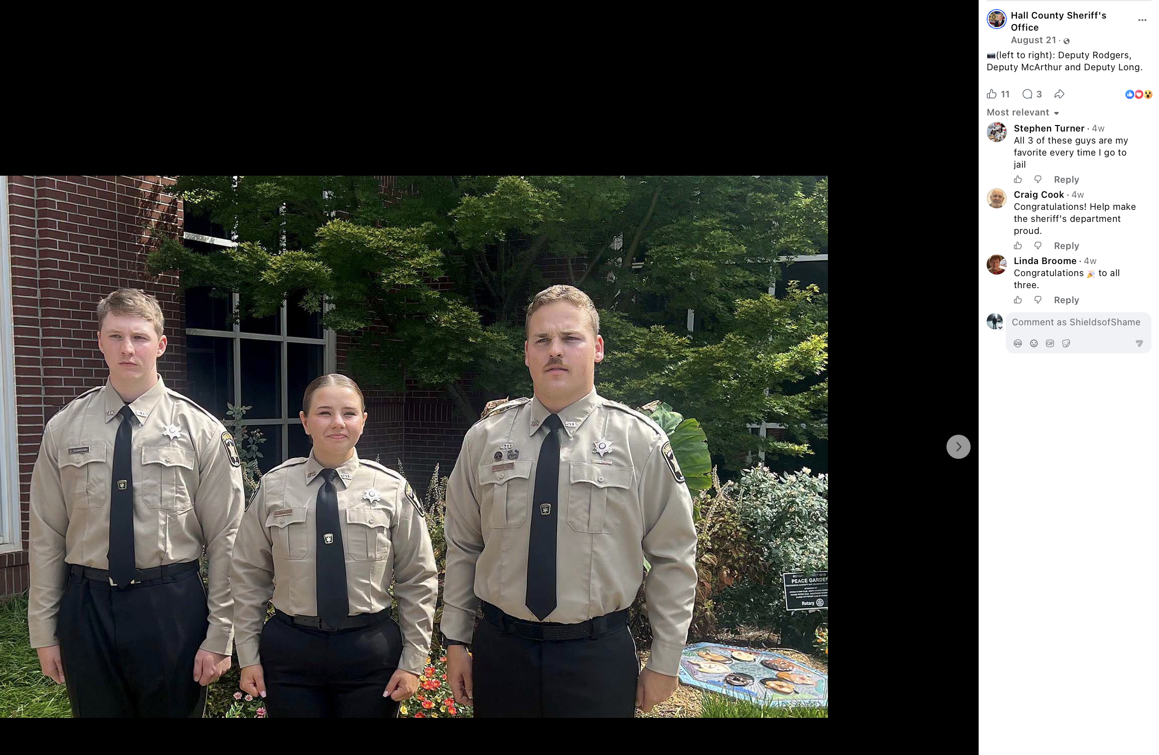 Hall County Sheriff's Office supplied agency image