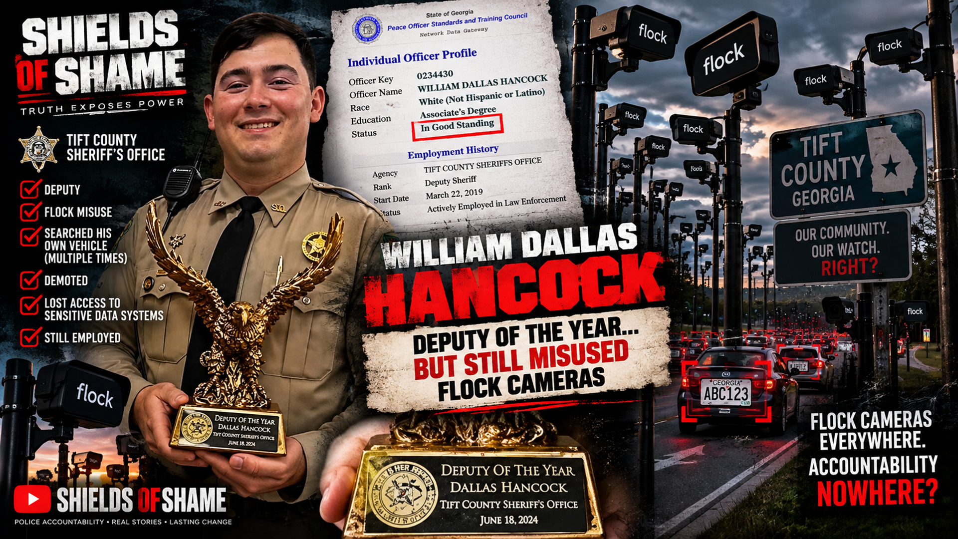 William Dallas Hancock Deputy of the Year recognition image